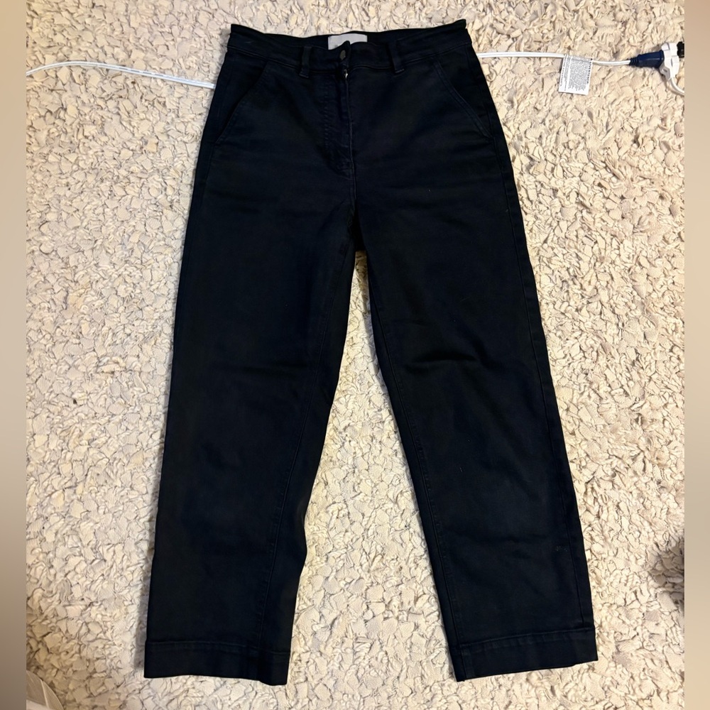 Everlane Black Straight Leg Crop Pant